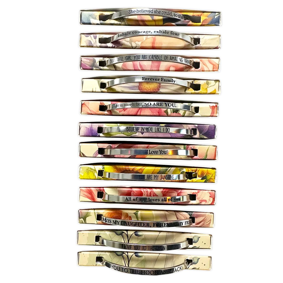 Inspirational Bangle Bracelet - 12 Pieces Per Retail Ready Display 24352 NOVELTY INC
