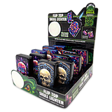 Metal Glow in The Dark Flip Torch Lighter - 12 Pieces Per Retail Ready Display 24370