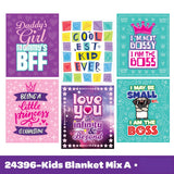 Wholesale Kids Printed Blankets - 6 Pieces Per Display 24396