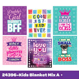 Blanket Family Print Assortment Floor Display - 24 Pieces Per Retail Ready Display 88510 KIPP BROTHERS