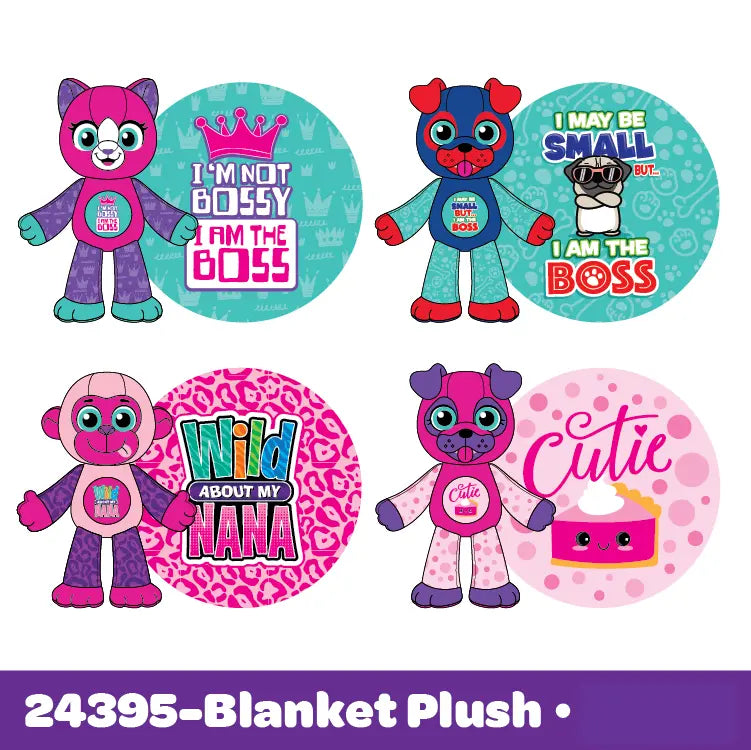 Wholesale Kids Blanket Plush - 8 Pieces Per Display 24395 KIPP BROTHERS