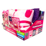 Kids Printed Blankets - 6 Pieces Per Retail Ready Display 24397