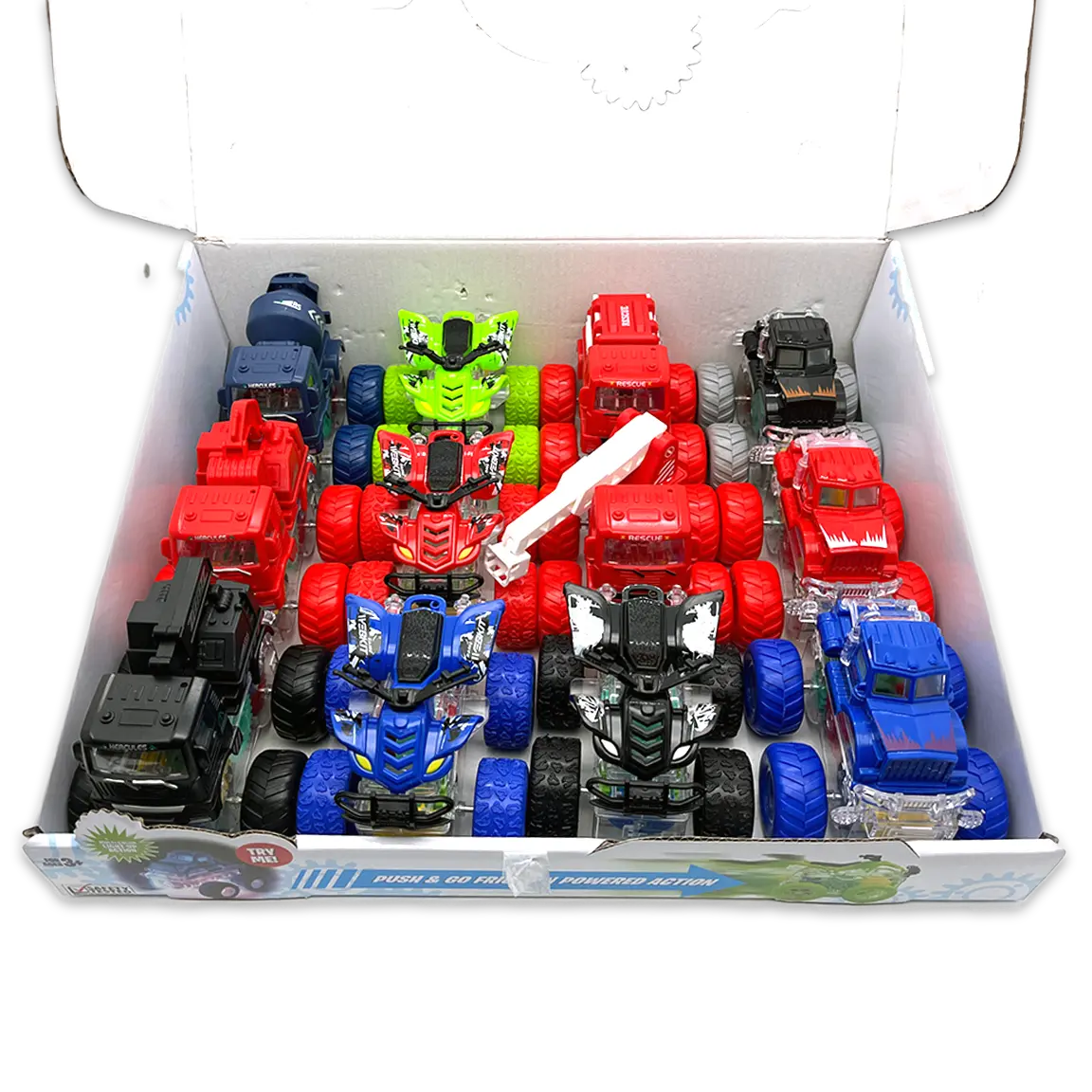 Friction Toy Car Light-Up Assortment - 12 Pieces Per Retail Ready Display 24451 KIPP BROTHERS