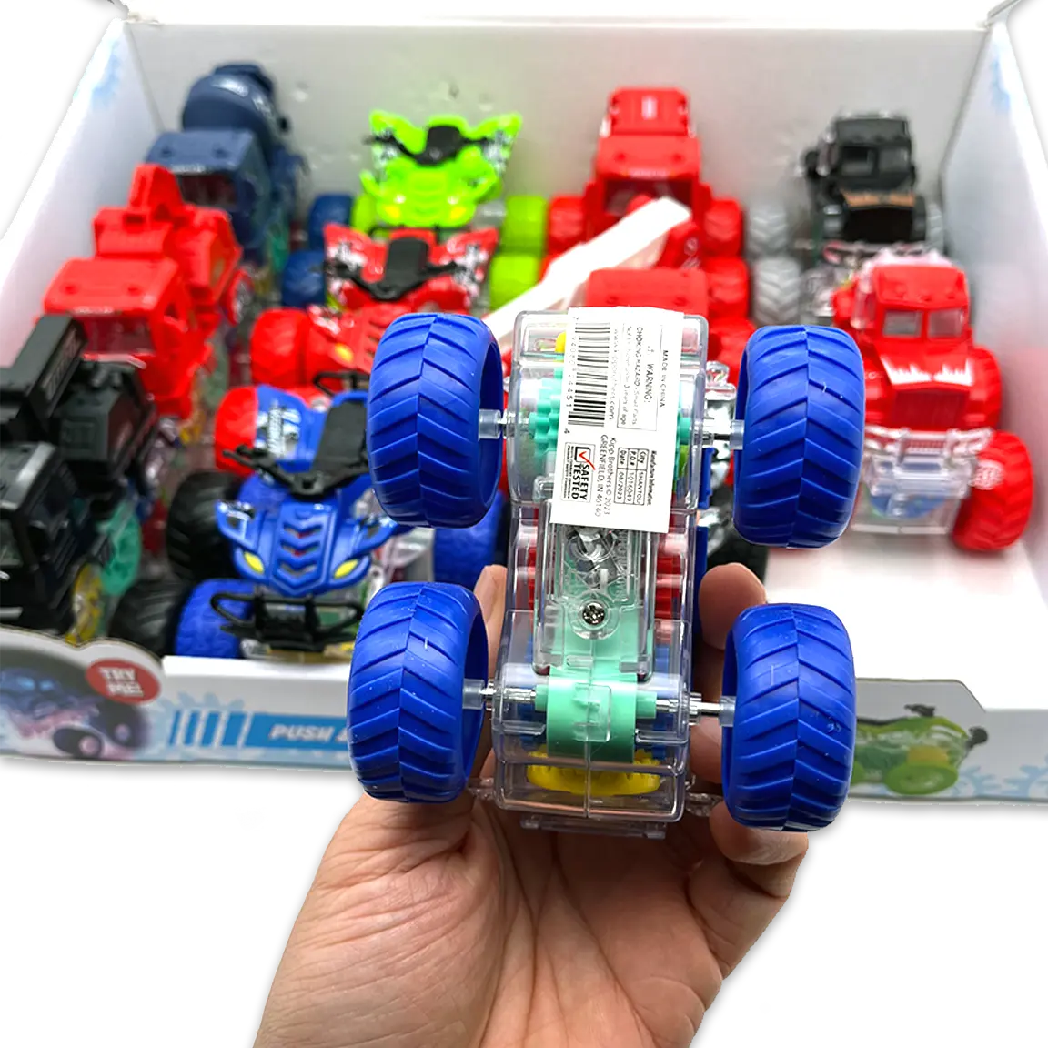 Friction Toy Car Light-Up Assortment - 12 Pieces Per Retail Ready Display 24451 KIPP BROTHERS
