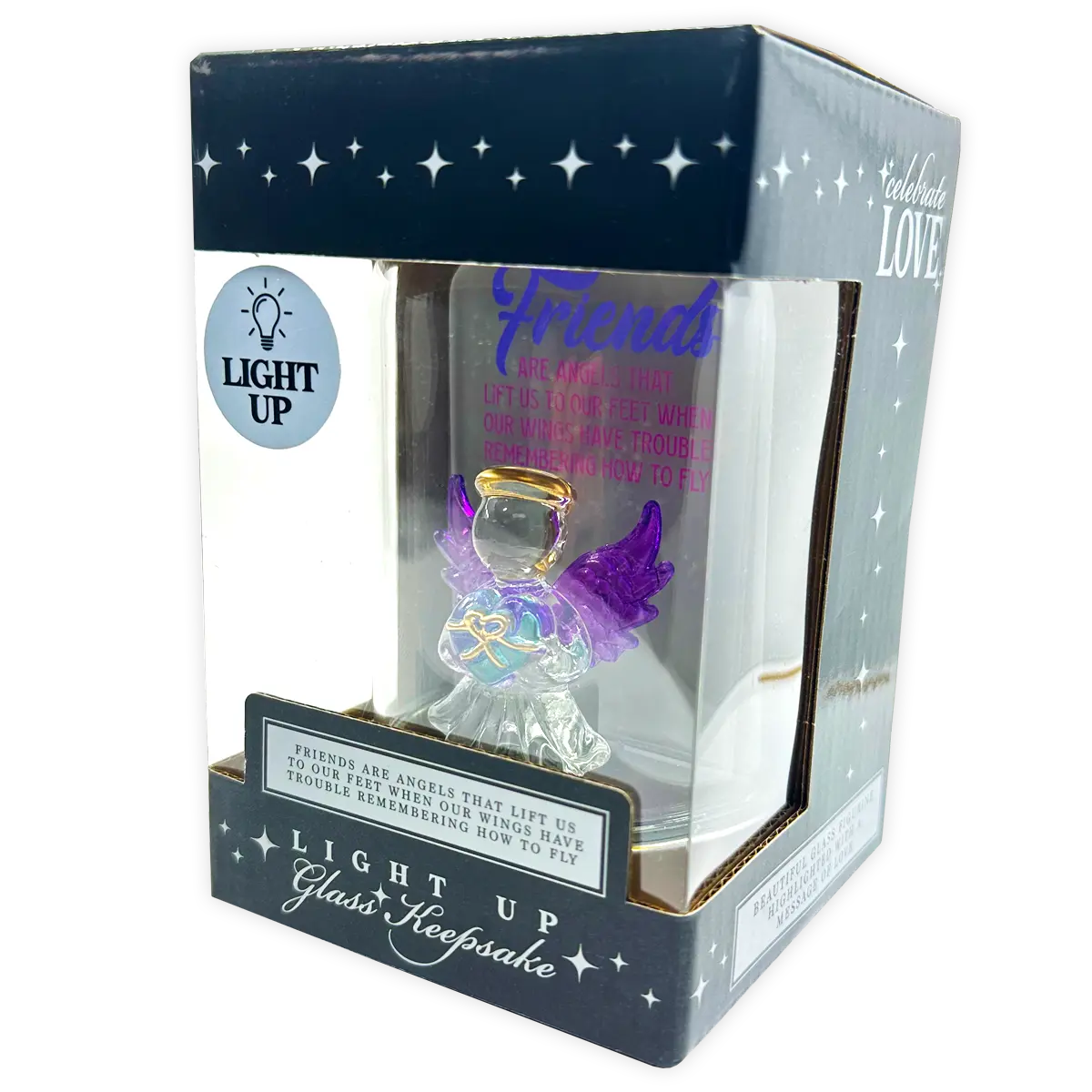 Light-Up Glass Keepsake - 6 Pieces Per Retail Ready Display 24545 NOVELTY INC