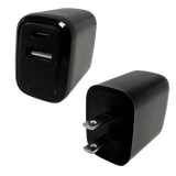 AC Wall Charger Dual Port USB / USB-C 20 Watts - 12 Pieces Per Pack 24675
