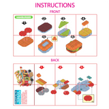 Micro Block Fast Food Set - 12 Pieces Per Retail Ready Display 24705 KIPP BROTHERS