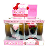 Glass Dome Real Preserved Rose Keepsake - 4 Pieces Per Retail Ready Display 25008 NOVELTY INC