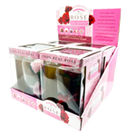 Glass Dome Real Preserved Rose Keepsake - 4 Pieces Per Retail Ready Display 25008 NOVELTY INC
