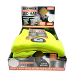 Yellow LED Light Hat 6 Pieces Per Retail Ready Display 25042 ROUGHNECK