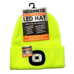 Yellow LED Light Hat 6 Pieces Per Retail Ready Display 25042 ROUGHNECK