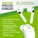 Wireless Earbuds with Case - 6 Pieces Per Retail Ready Display 25046 GADGET GEAR