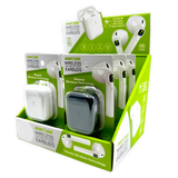 Wireless Earbuds with Case - 6 Pieces Per Retail Ready Display 25046 GADGET GEAR