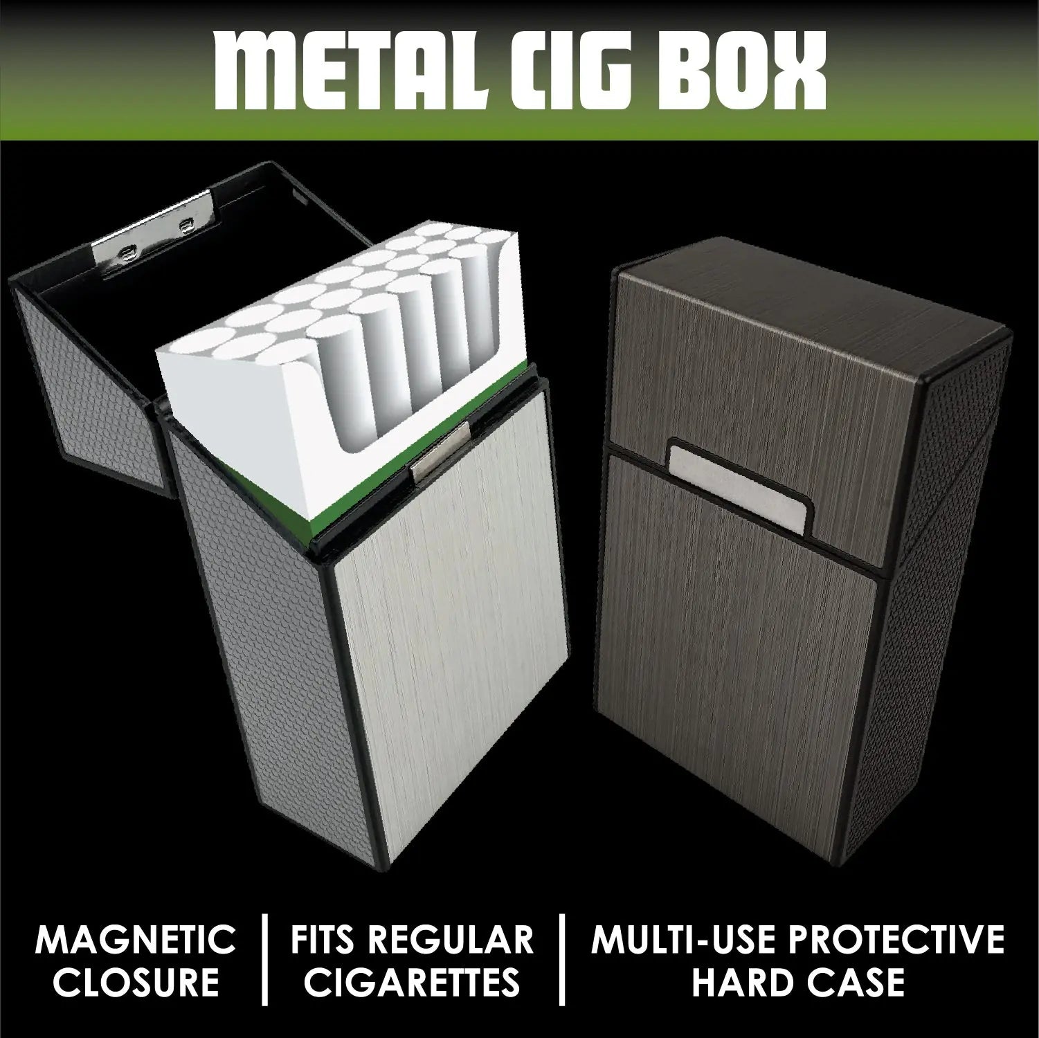 Metal Cigarette Box - 8 Pieces Per Retail Ready Display 25061 SMOKEZILLA