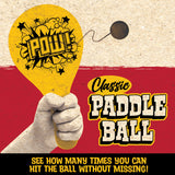 Classic Paddle Ball Game - 12 Pieces Per Display 25078