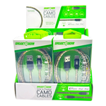 Charging Cable Camo Assortment 3FT - 12 Pieces Per Retail Ready Display 25112 GADGET GEAR