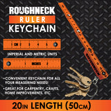Roughneck Ruler Keychain - 8 Pieces Per Retail Ready Display 41768