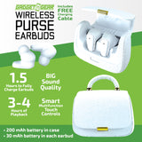 Wireless Earbuds with Stylish Purse Case - 6 Pieces Per Retail Ready Display 25124