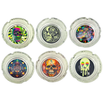 Glow in The Dark Glass Ashtray - 6 Pieces Per Retail Ready Display 25135 SMOKEZILLA