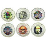 Glow in The Dark Glass Ashtray - 6 Pieces Per Retail Ready Display 25135 SMOKEZILLA