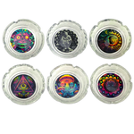 Glow in The Dark Glass Ashtray - 6 Pieces Per Retail Ready Display 25136 SMOKEZILLA