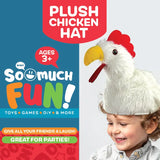 Plush Chicken Hat - 6 Pieces Per Retail Ready Display 25216