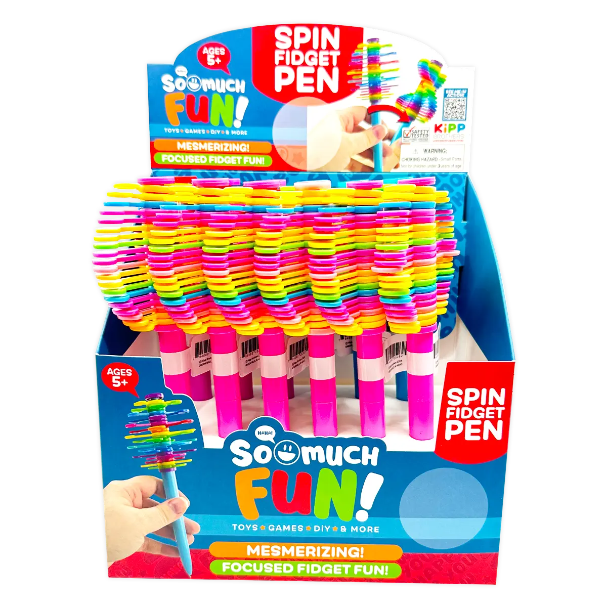 Spin Fidget Pen - 12 Pieces Per Retail Ready Display 25262 KIPP BROTHERS