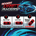 Sideways Drift Racers - 12 Pieces Per Retail Ready Display 25301 KIPP BROTHERS
