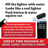 Practical Joke Gag Squirt Lighter 12 Pieces Per Retail Ready Display 25321 NOVELTY INC