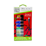 Christmas Light 3FT USB-to-Lightning / USB-C Sync and Charge Cables - 6 Pieces Per Display 25327 NOVELTY INC