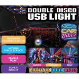 Mood Light USB Double Disco Ball - 6 Pieces Per Retail Ready Display 25344 CAR VIBEZ