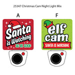 Christmas Cam Night Light AC Wall - 6 Pieces Per Retail Ready Display 25347 NOVELTY INC