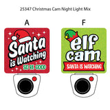 Christmas Cam Night Light AC Wall - 6 Pieces Per Retail Ready Display 25347 NOVELTY INC