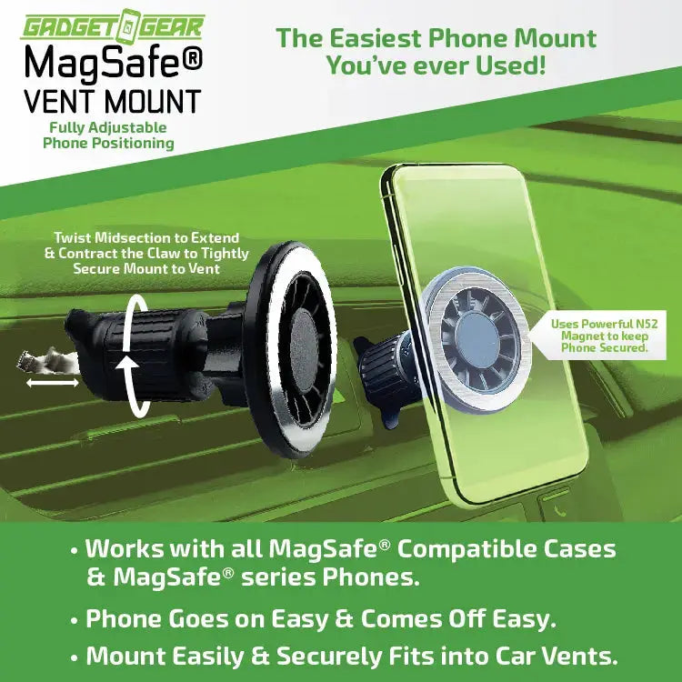 MagSafe® Magnetic Phone Mount - 6 Pieces Per Retail Ready Display 25555 GADGET GEAR