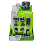 Peel+Stick Cable Organizer Sets - 6 Pieces Per Retail Ready Display 25377 GADGET GEAR