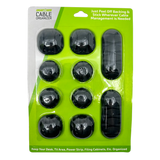 Peel+Stick Cable Organizer Sets - 6 Pieces Per Retail Ready Display 25377 GADGET GEAR