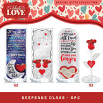 Valentine's Day Glass and Gift Assortment Floor Display - 57 Pieces Per Retail Ready Display 88573 KIPP BROTHERS