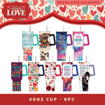Valentine's Day Glass and Gift Assortment Floor Display - 57 Pieces Per Retail Ready Display 88573 KIPP BROTHERS