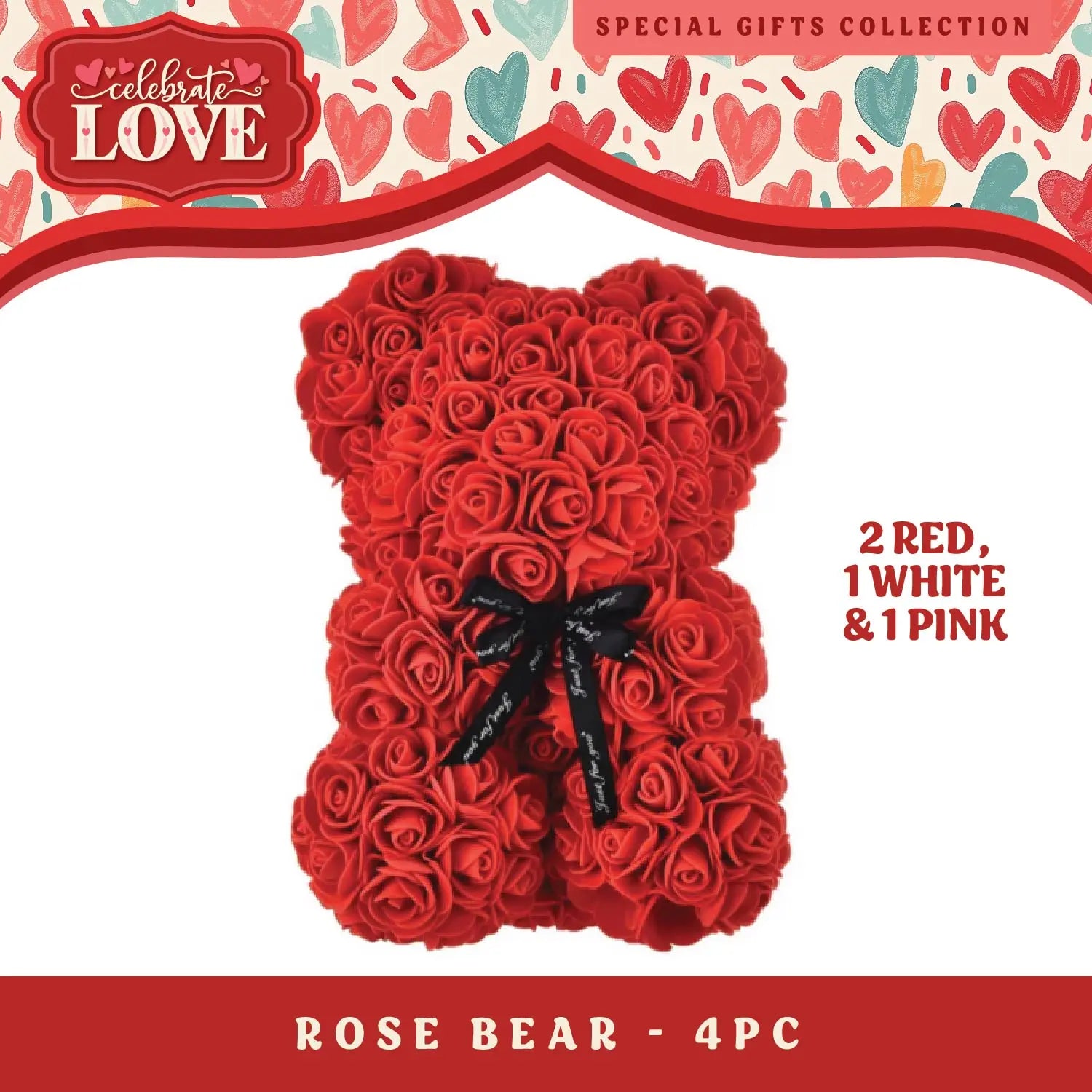 Valentine's Day Glass and Gift Assortment Floor Display - 57 Pieces Per Retail Ready Display 88573 KIPP BROTHERS