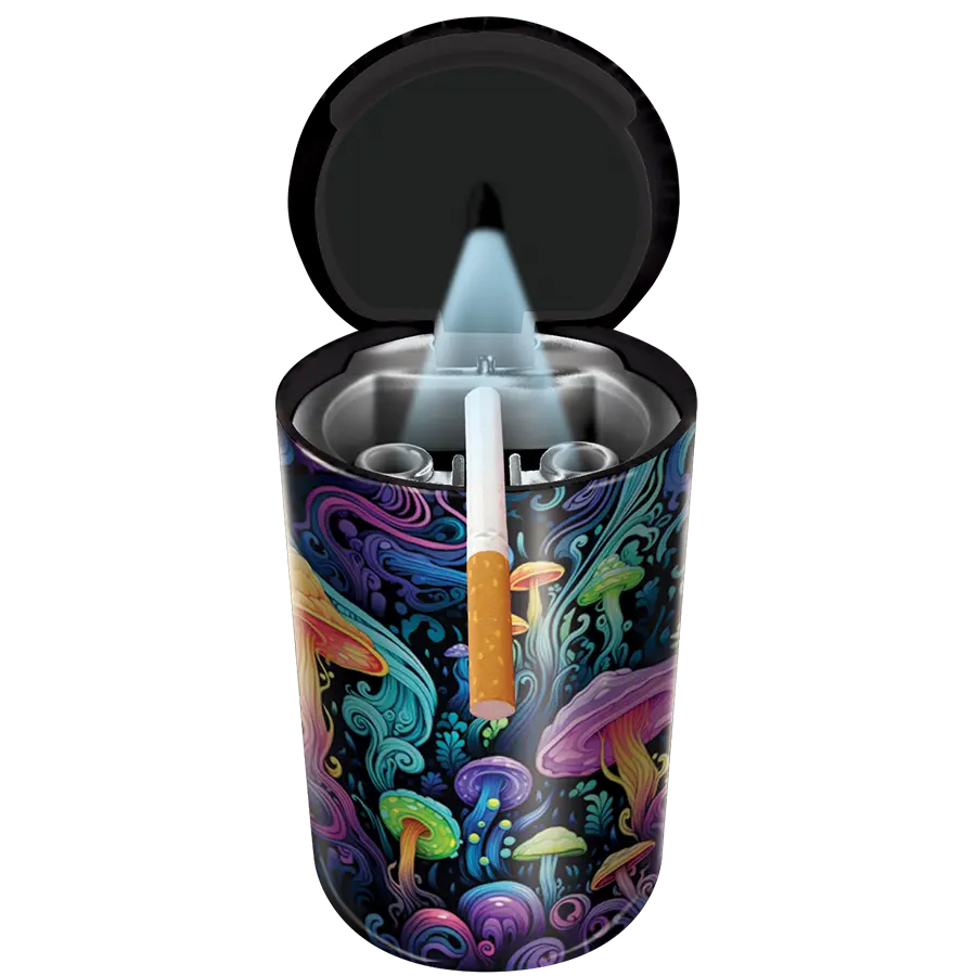 Full Print Butt Bucket Ashtray with LED Light - 6 Pieces Per Retail Ready Display 25480 SMOKEZILLA