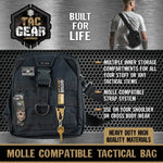 Mini MOLLE Tactical Sling Bag with Strap - 4 Pieces Per Retail Ready Display 25486 TAC GEAR
