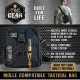 Mini MOLLE Tactical Sling Bag with Strap - 4 Pieces Per Retail Ready Display 25486 TAC GEAR