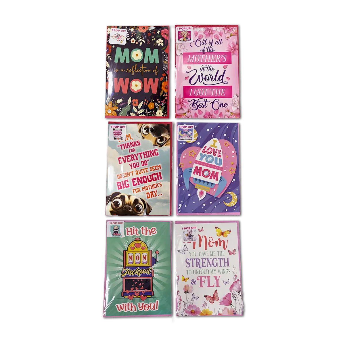 Mother's Day Celebrate Mom Assortment Floor Display - 65 Pieces Per Retail Ready Floor Display 88579 KIPP BROTHERS