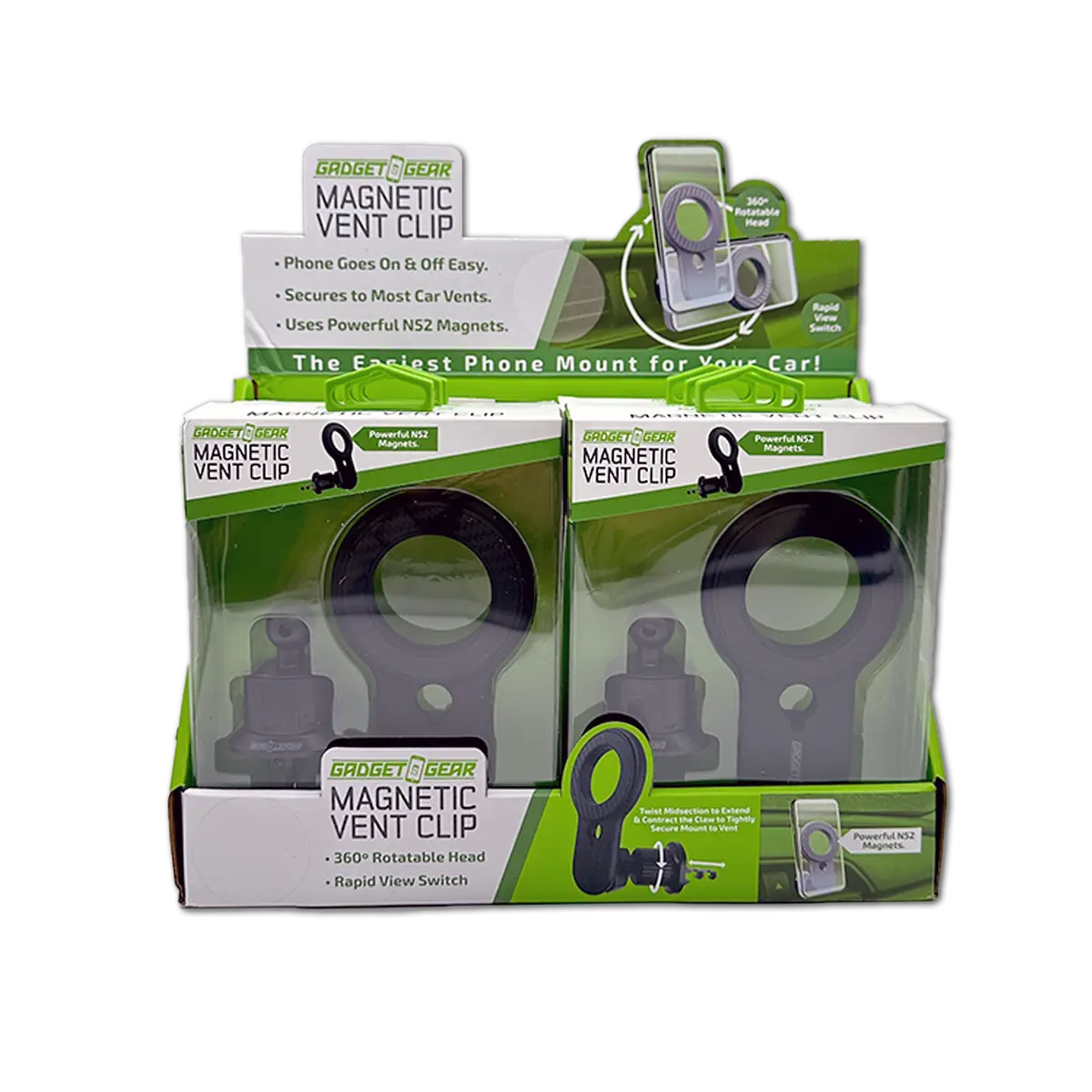 MagSafe® Magnetic Phone Mount - 6 Pieces Per Retail Ready Display 25555 GADGET GEAR