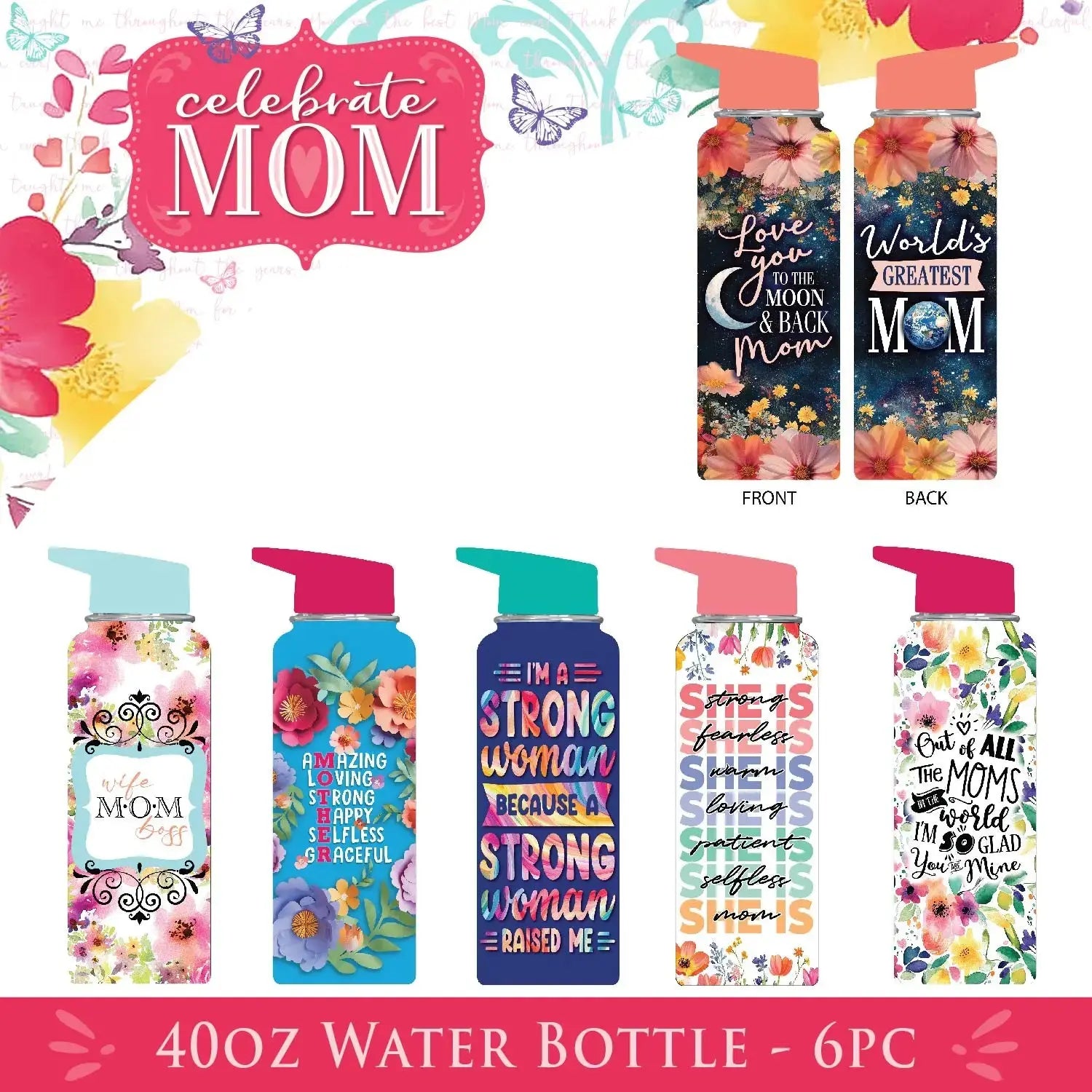 Mother's Day Celebrate Mom Assortment Floor Display - 65 Pieces Per Retail Ready Floor Display 88581 KIPP BROTHERS