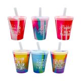 Silicone 8oz Kids Toddler Kiddo Super Cups - 6 Pieces Per Retail Ready Display 25604