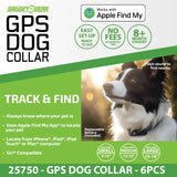 GPS Dog Collar Tracker Apple Find My™ Compatible - 6 Pieces Per Retail Ready Display 25750