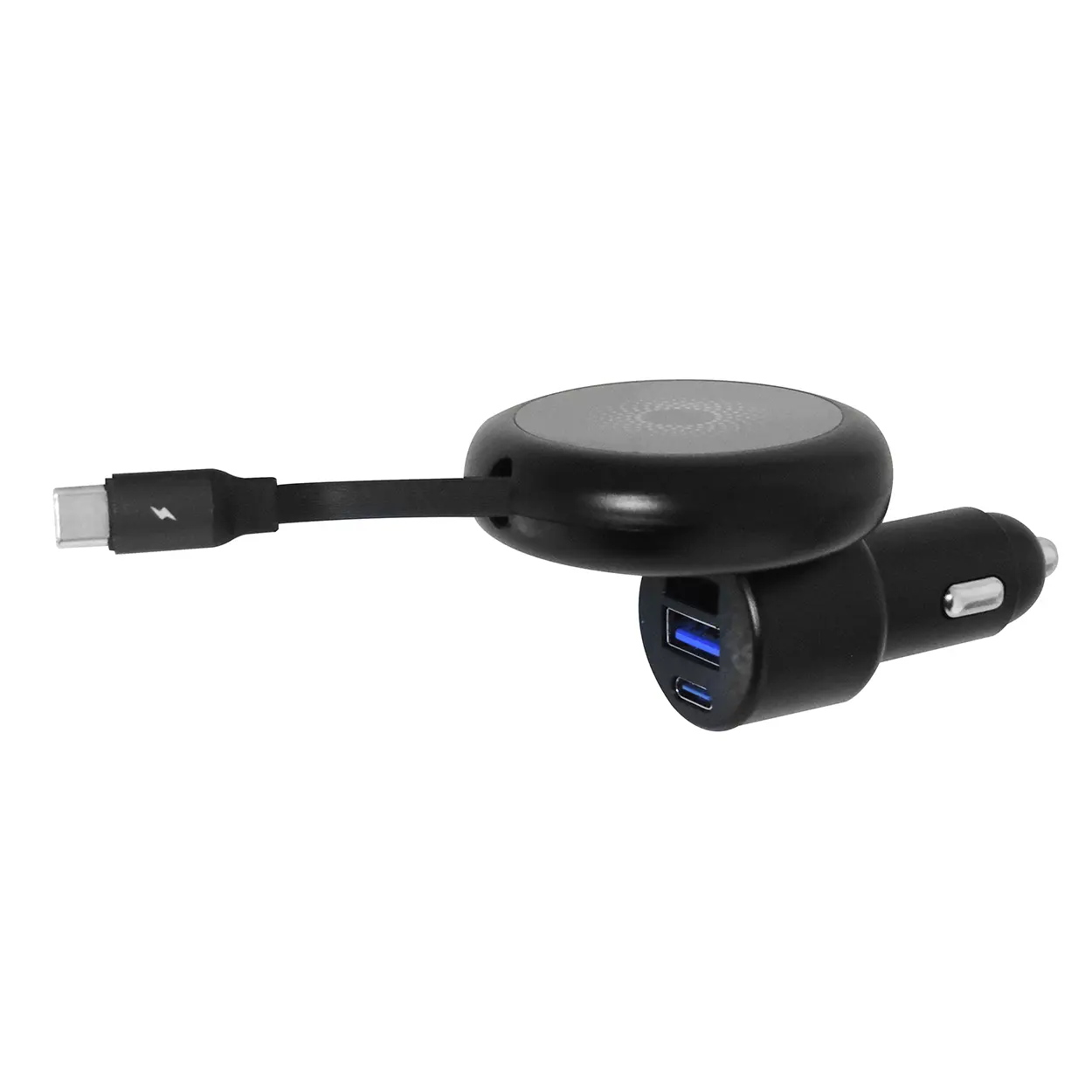 Car Charger MagSafe Retractable USB-A / USB-C Adapter 45W - 6 Pieces Per Retail Ready Display 25757 GADGET GEAR