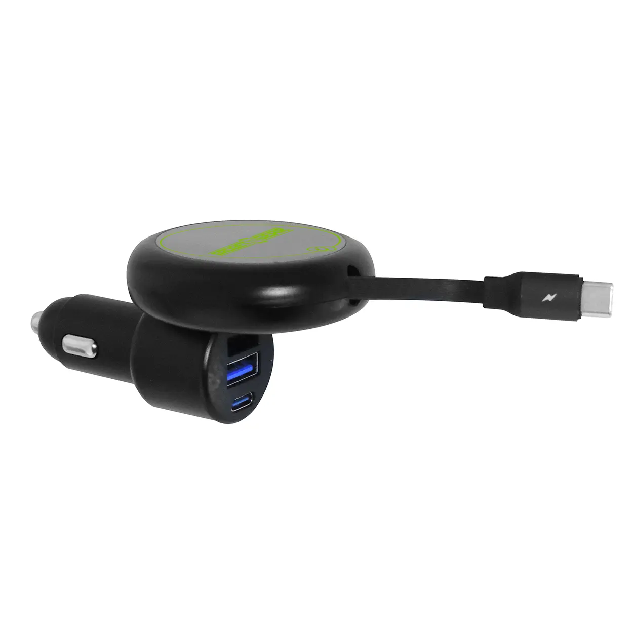 Car Charger MagSafe Retractable USB-A / USB-C Adapter 45W - 6 Pieces Per Retail Ready Display 25757 GADGET GEAR