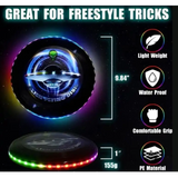 RGB Glow in the Dark Light-Up Flying Disc - 6 Pieces Per Display 25813 KIPP BROTHERS